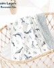 GRSSDER Baby Blankets Super Soft Jersey Knit Swaddle Blanket for Baby Girls and Boys, Double Layer Receiving Blankets 34 x 44 Inches, Extra Large for Baby Swaddling, Sea Fish