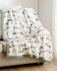 GRSSDER Cotton Muslin Quilt Blanket - Silky Soft and Breathable Kids' Throw Blanket, Oversized Muslin Blankets for Newborns, Toddlers & Kids, 6 Layers Reversible Design for All Seasons, 55" x 69"