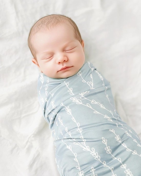 GRSSDER Baby Blankets Super Soft Jersey Knit Swaddle Blanket for Baby Girls and Boys, Double Layer Receiving Blankets 34 x 44 Inches, Extra Large for Baby Swaddling, Sea Fish