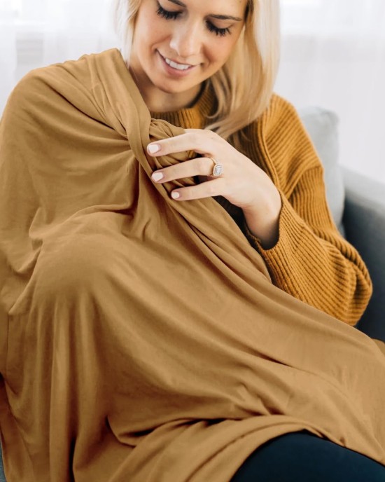 GRSSDER Newborn Swaddle Blanket, Ultra Soft Jersey Receiving Blanket with Matching Headband and Beanie Set, 47×47" Extra Large Nursery Swaddle Wrap for Girls and Boys