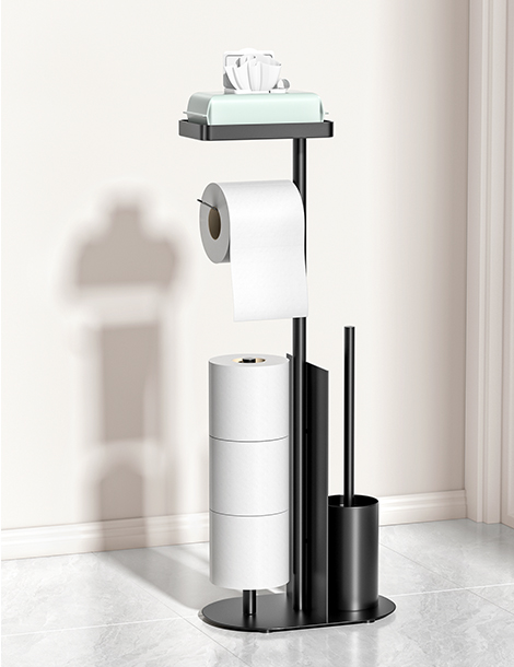 Toilet Paper Holder with Shelf