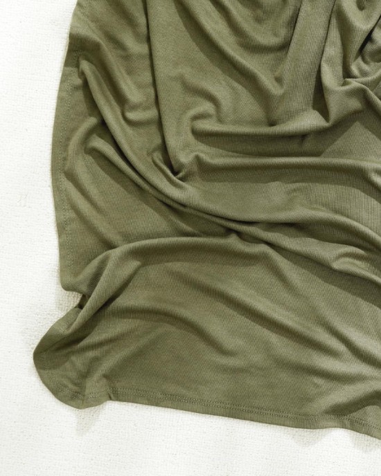 GRSSDER Newborn Swaddle Blanket, Ultra Soft Jersey Receiving Blanket with Matching Headband and Beanie Set 33×44", Stretchy Baby Neutral Swaddle Wrap for Girls and Boys